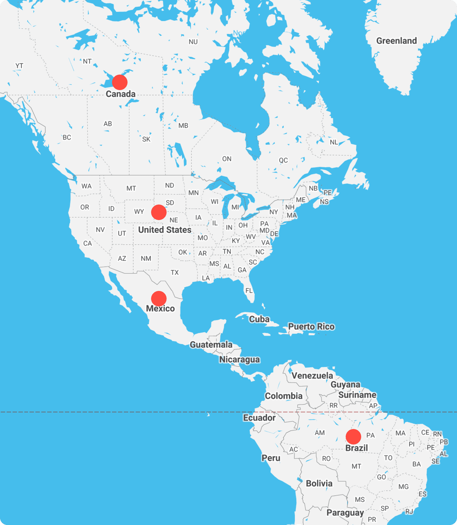 North America Map image